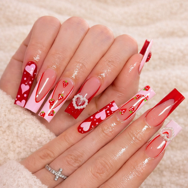 valentine's day nails