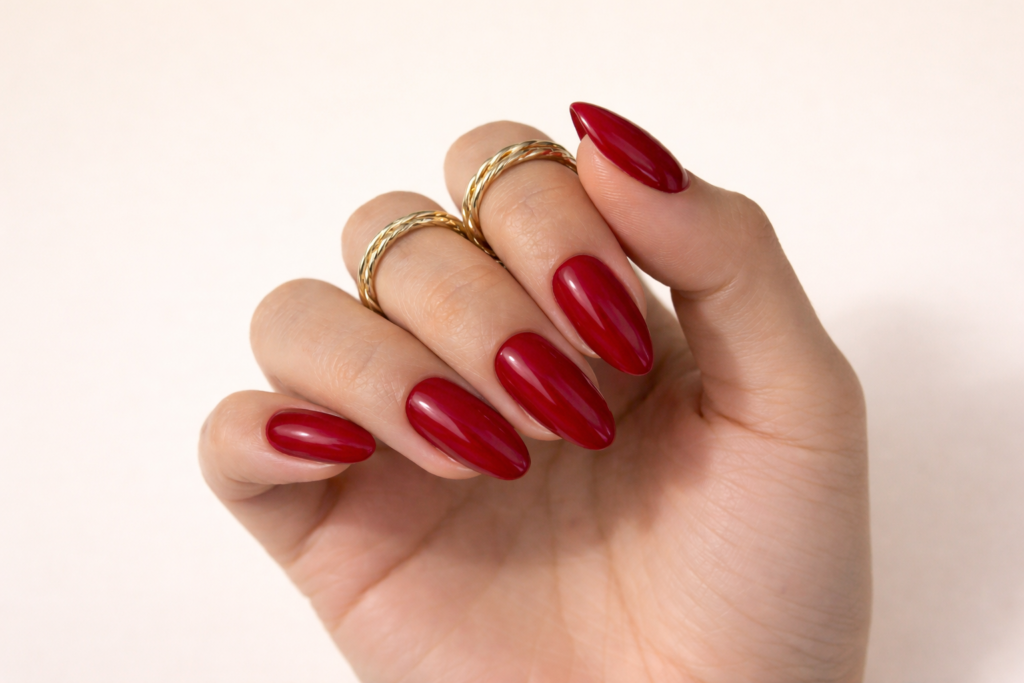 simple valentines day nails