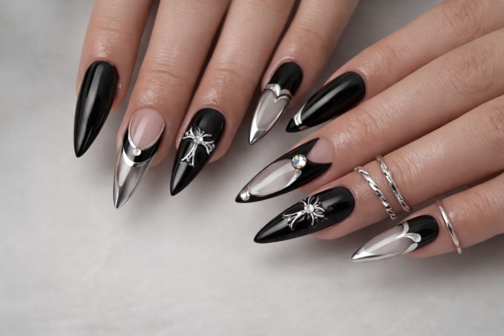 black nail designs