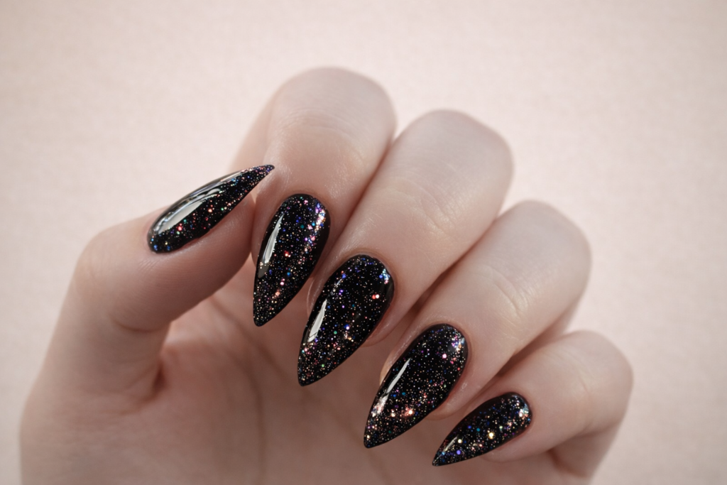 black nail designs
