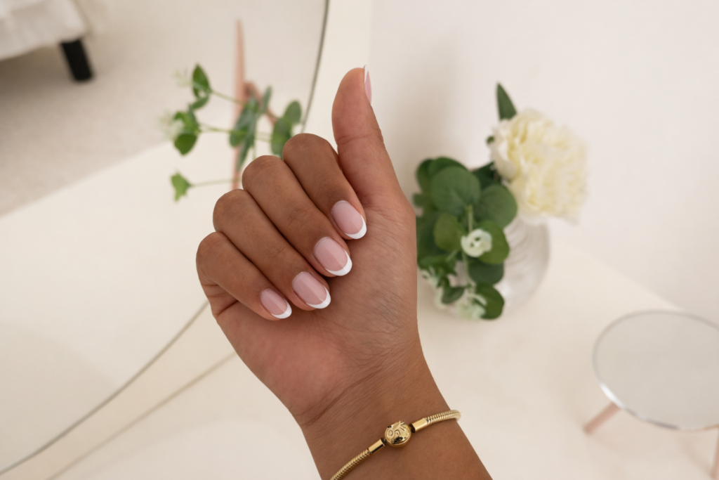 short french tip nails