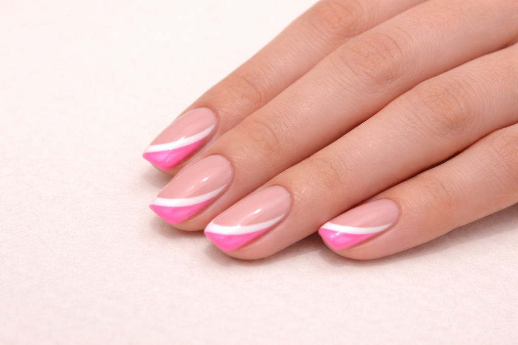 short french tip nails