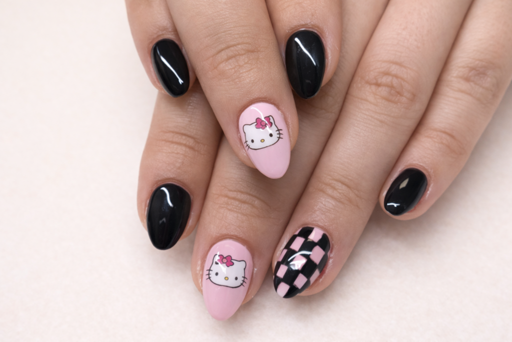 hello kitty nails