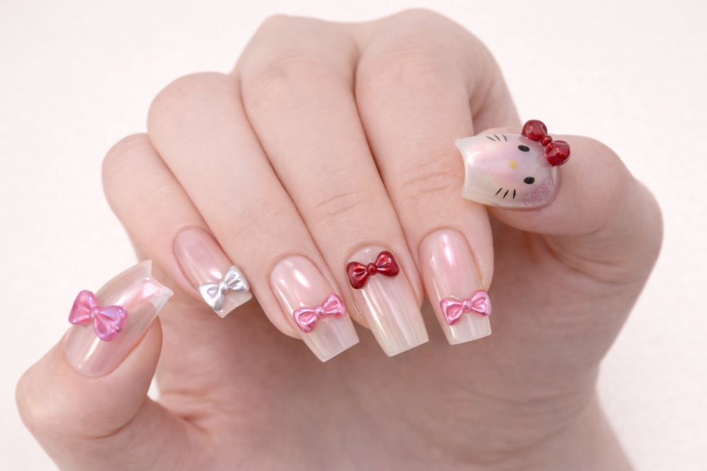 hello kitty nails