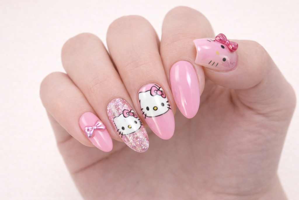 hello kitty nails