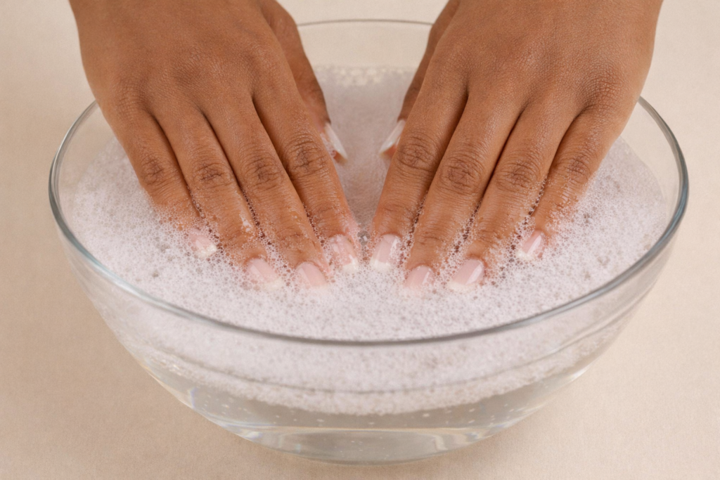 how to remove acrylic nail at home