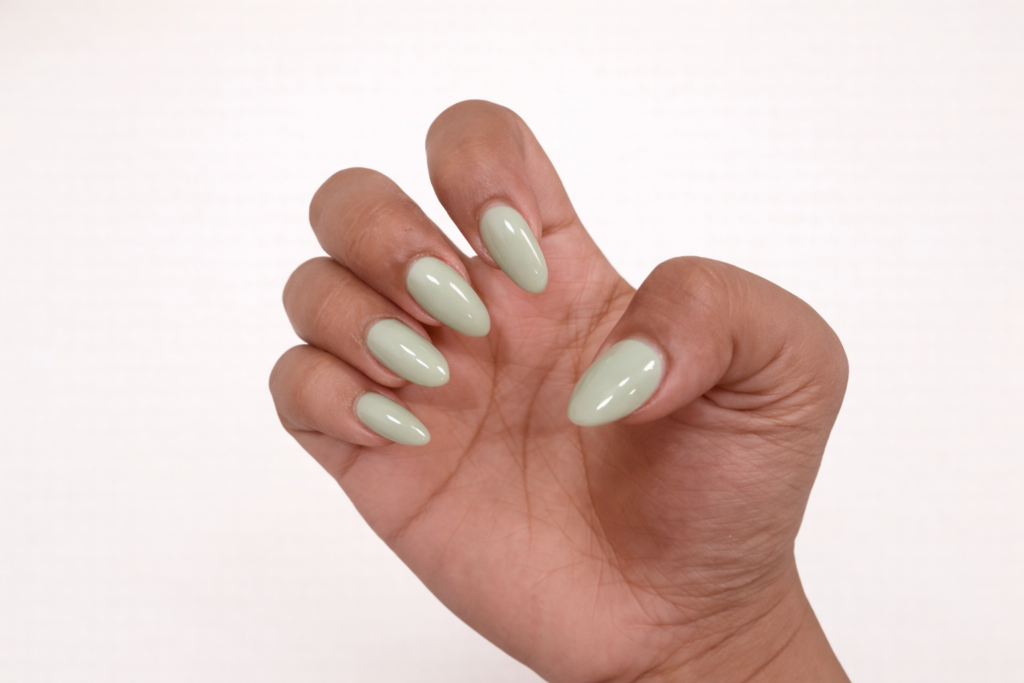 sage green nails