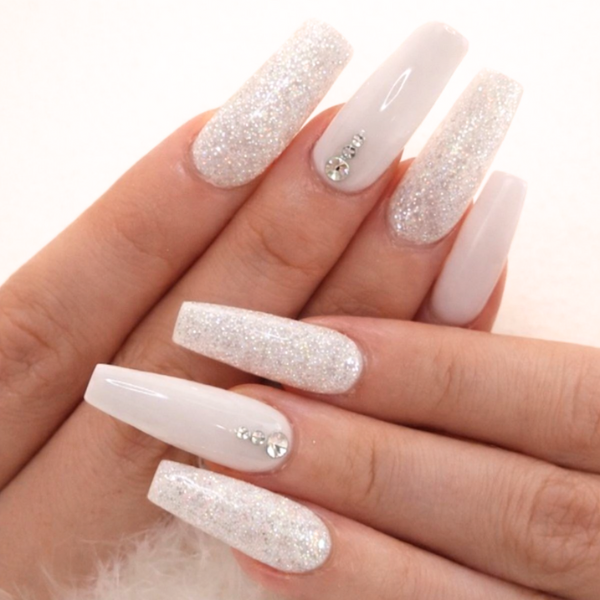 white nails