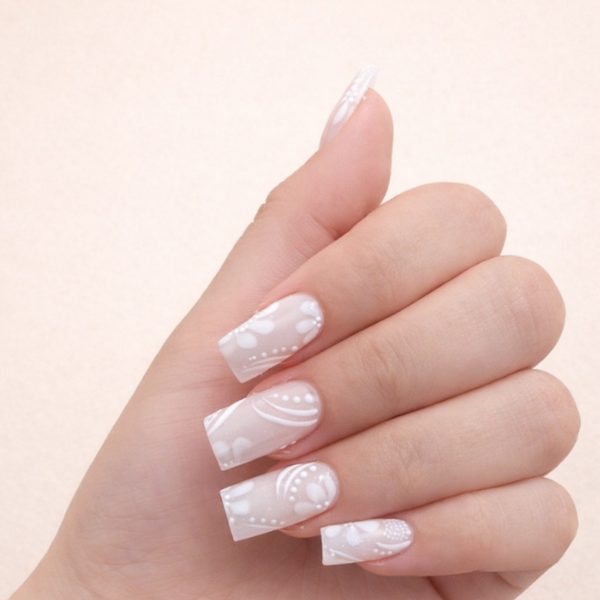 white nails