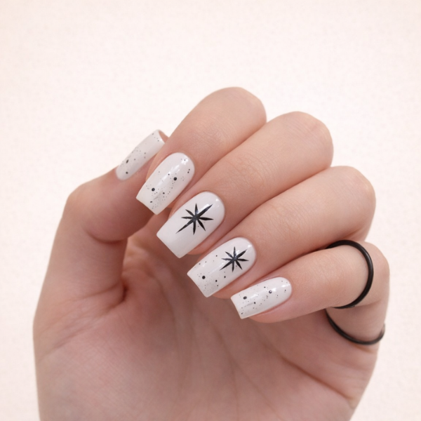 white nails