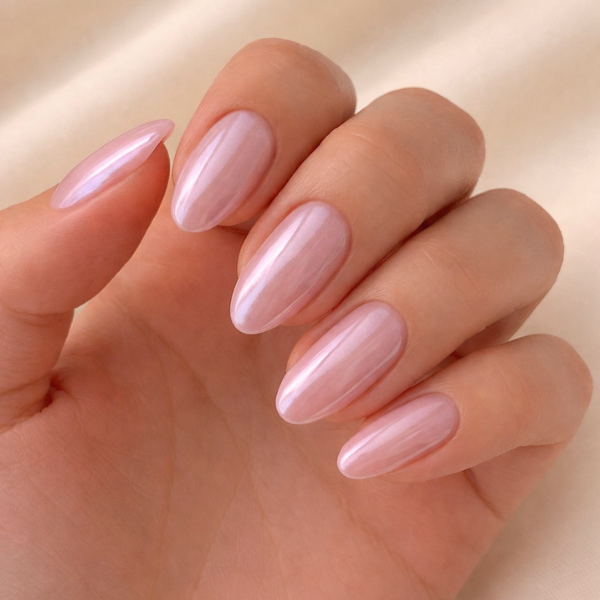 pink chrome nails