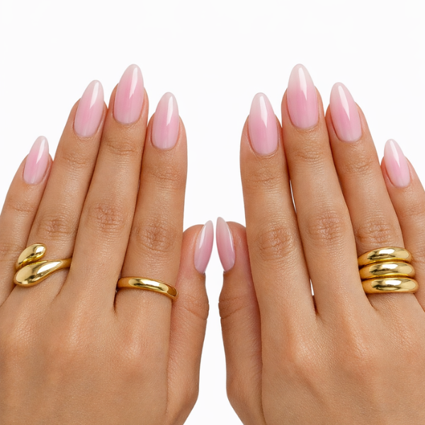 pink chrome nails