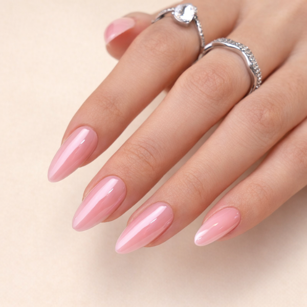 pink chrome nails