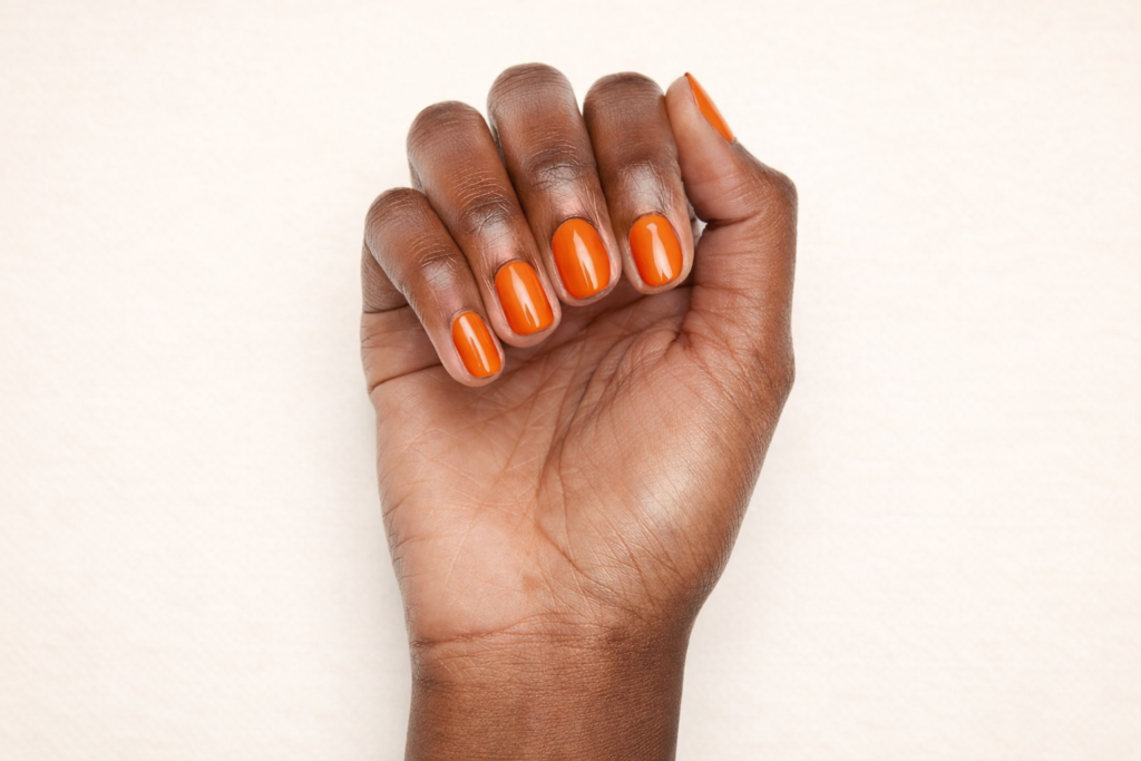 orange nail designs