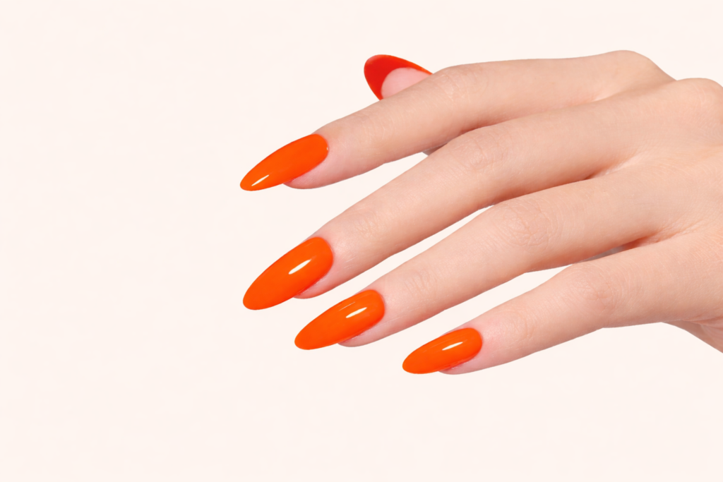 orange nail designs