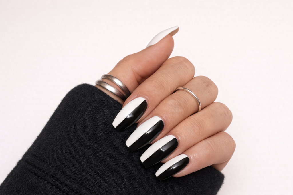 Black and White Nails
