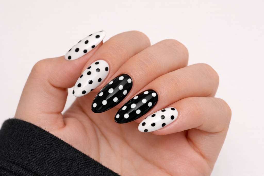 Black and White Nails