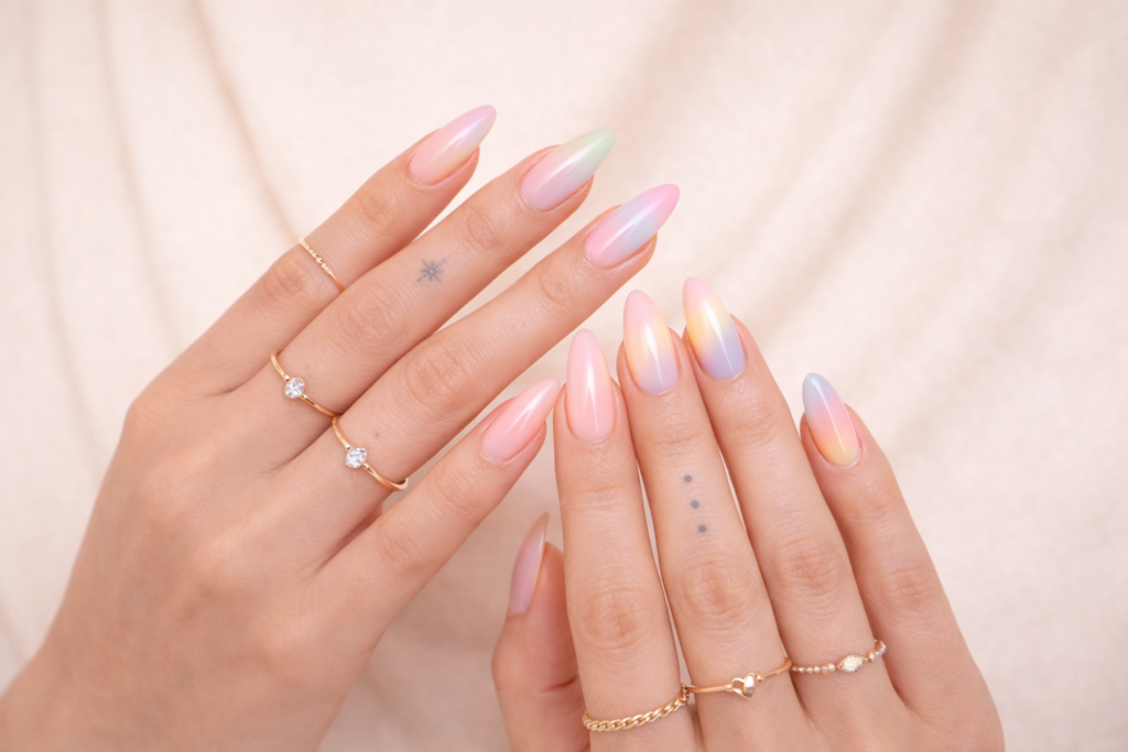 pastel nails