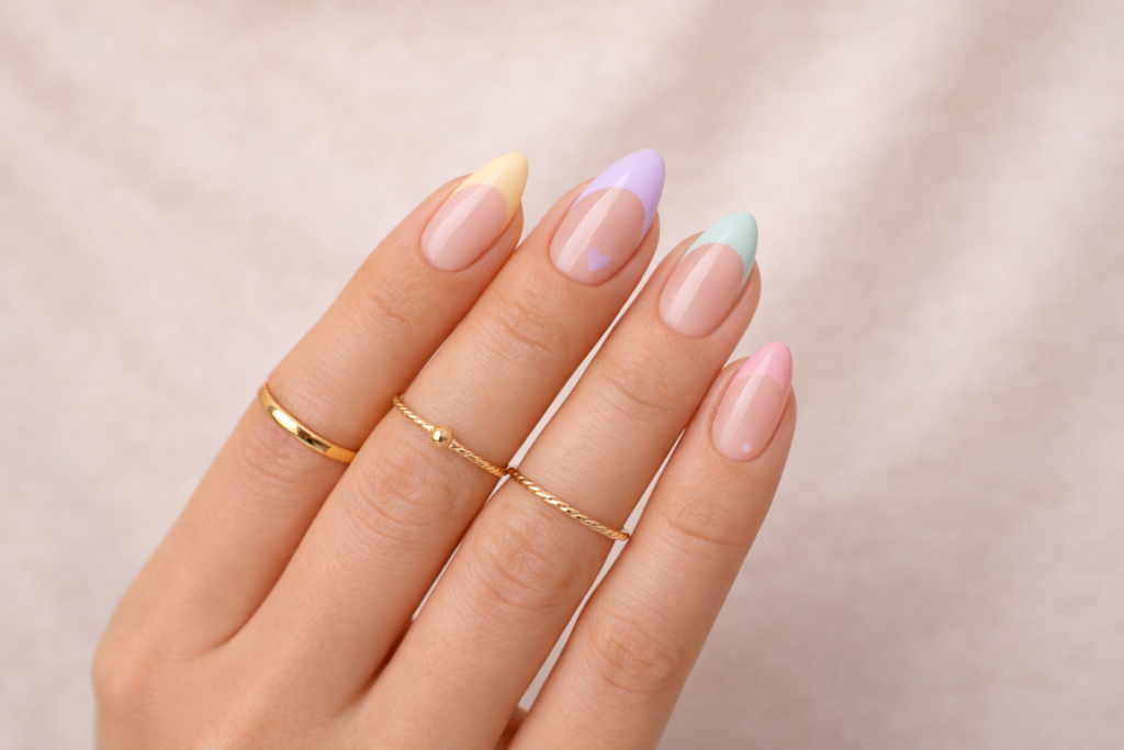 pastel nails