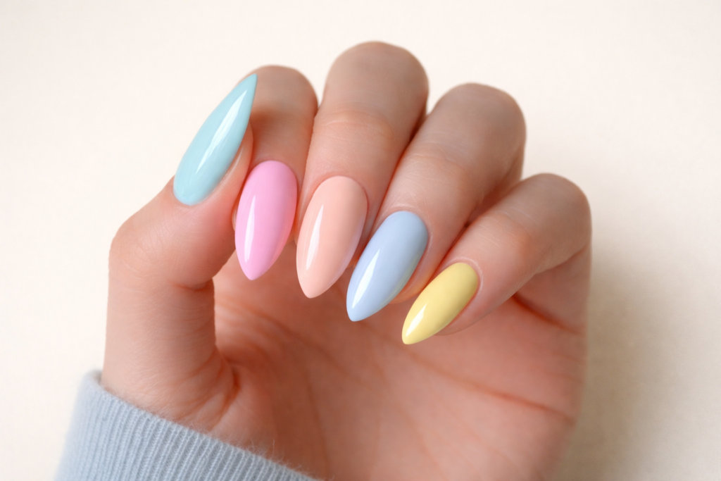 pastel nails