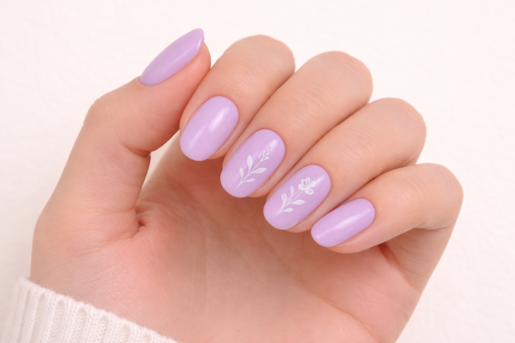 lavender nails