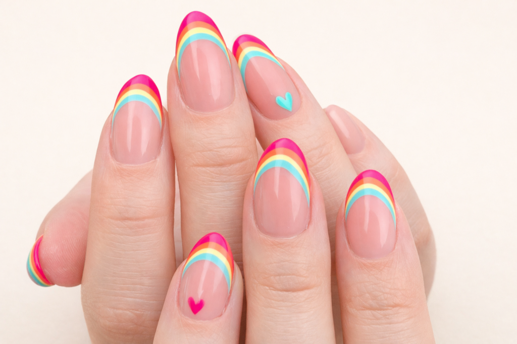 rainbow nails