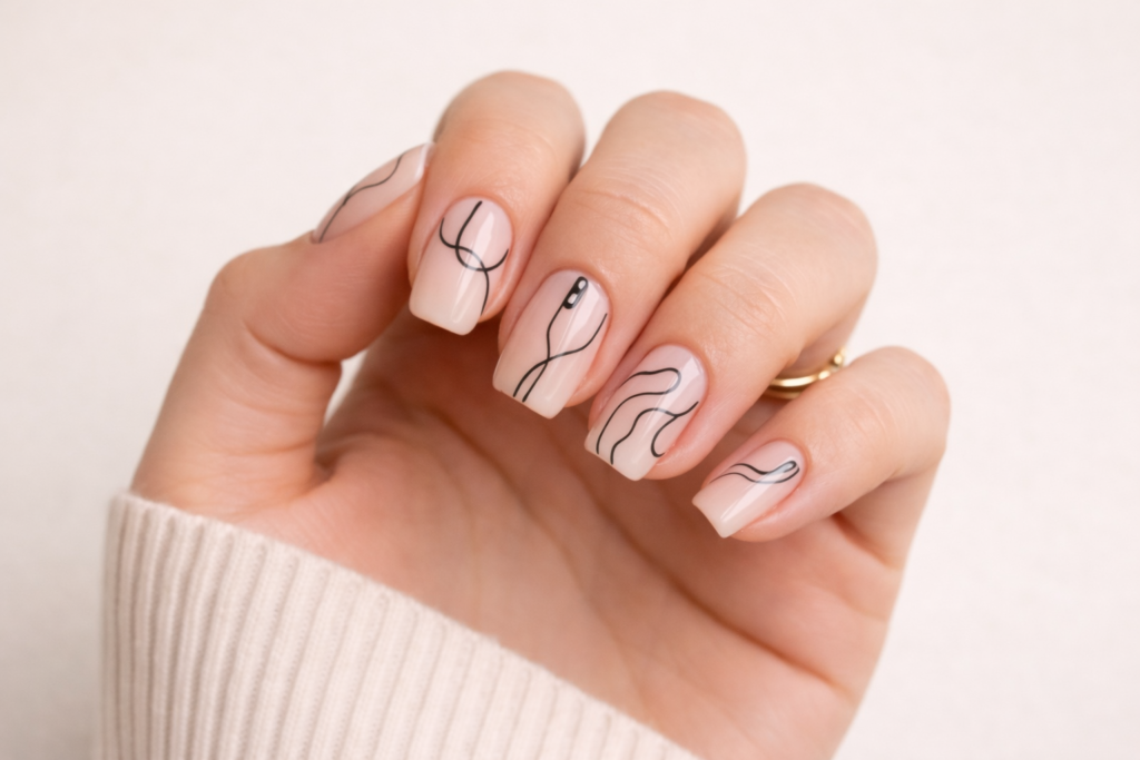 gel nail designs at home
