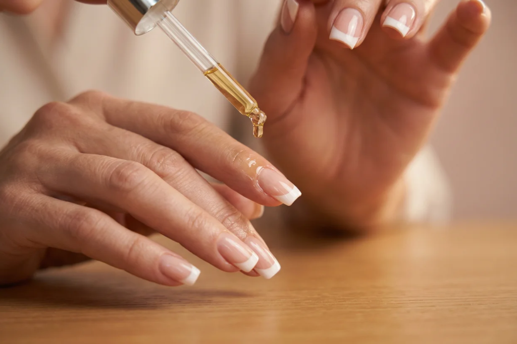 Square French Tip Nails