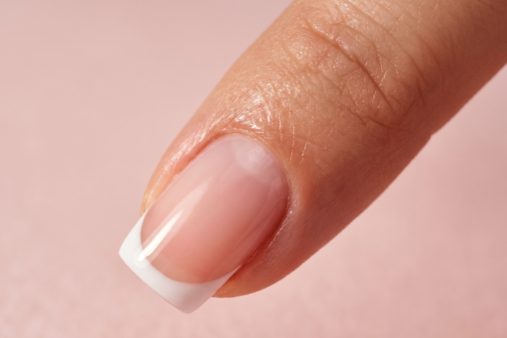Square French Tip Nails