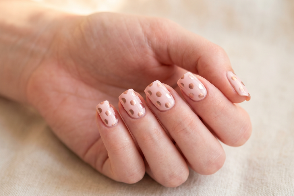 polka dot nail designs