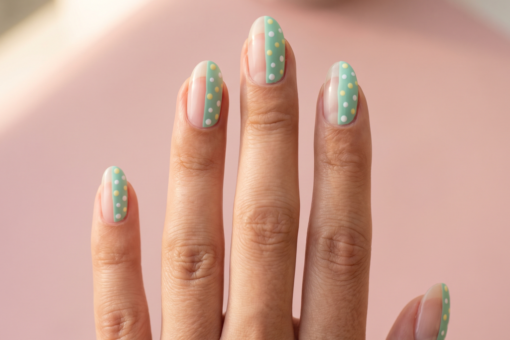 polka dot nail designs