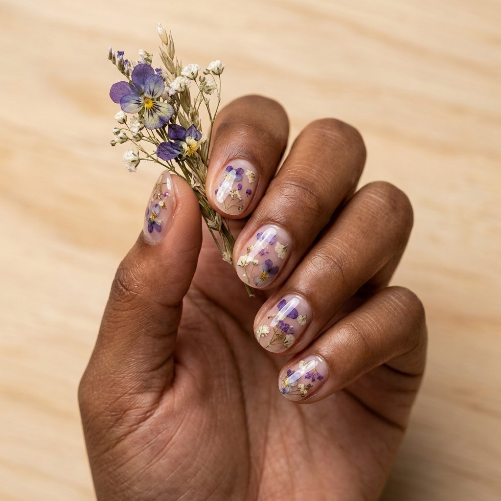 3d flower nails