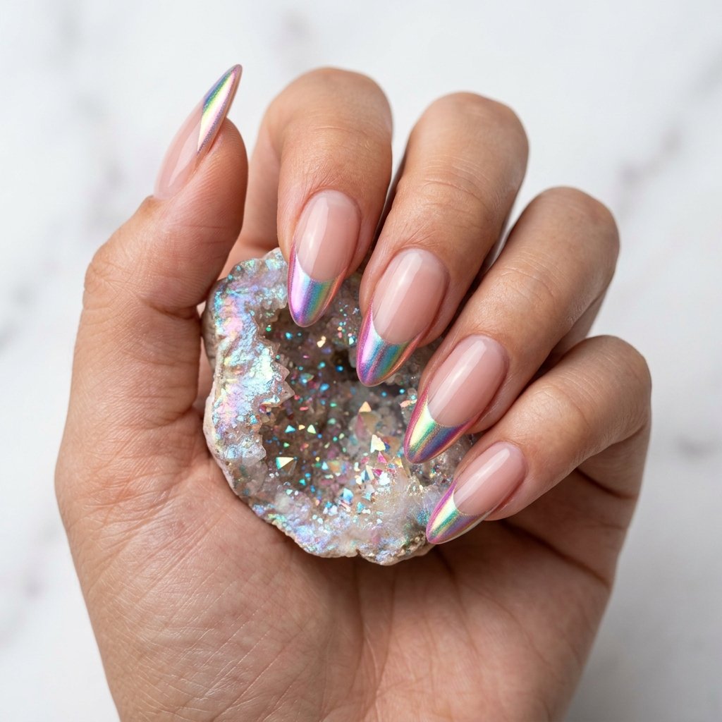 iridescent nails