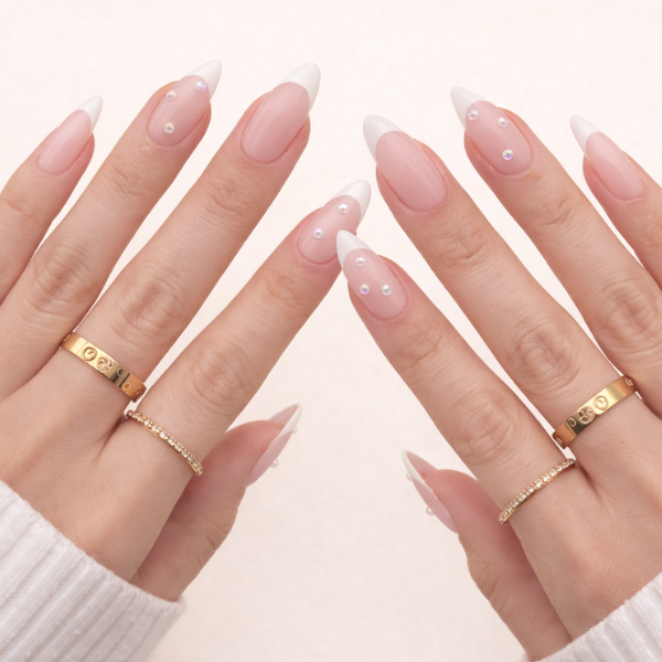 king french tip nails