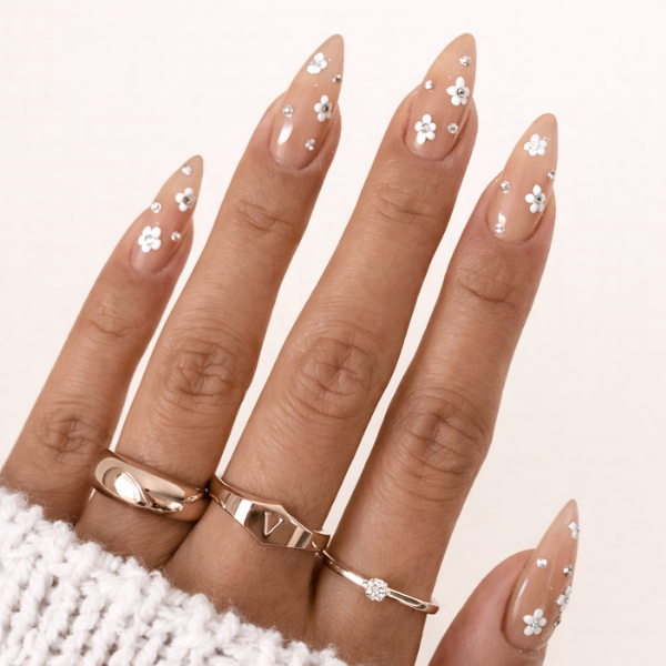 cute nude nails