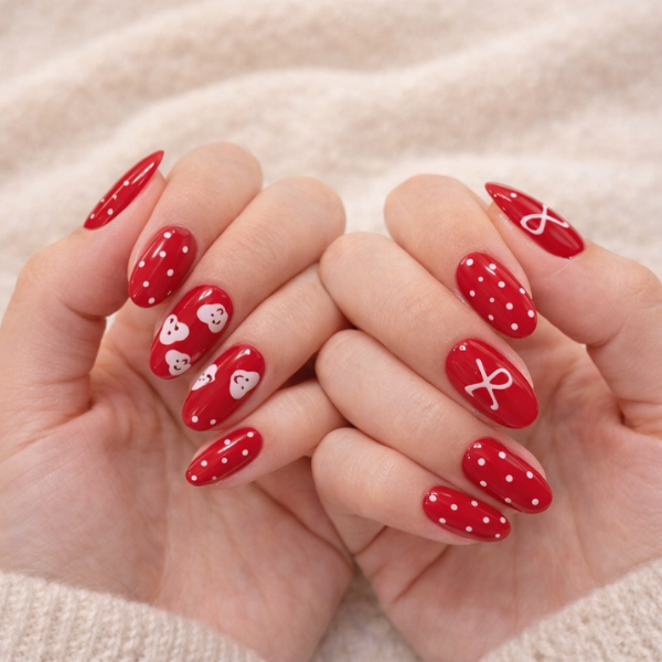 valentine's day nails