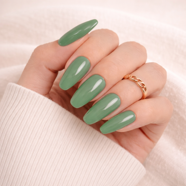 sage green nails