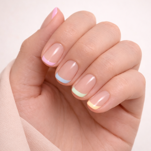 short french tip nails