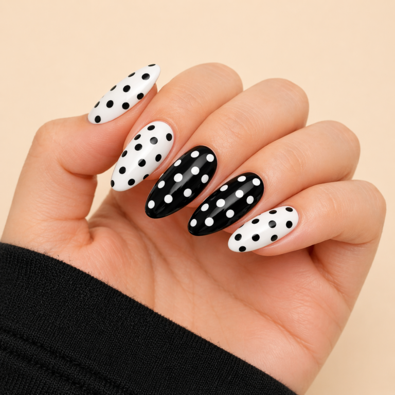 Black and White Nails