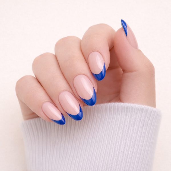 Blue french tip