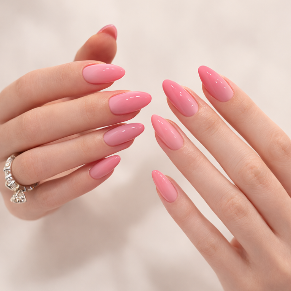 pink ombre nails