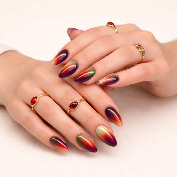 gel nail designs at home