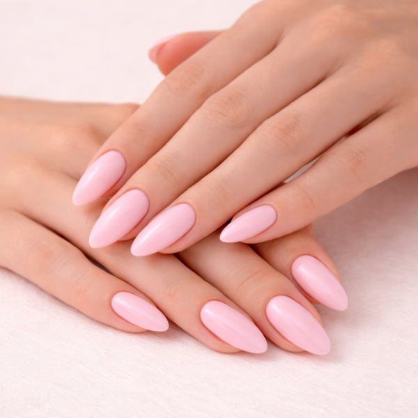 light pink nails