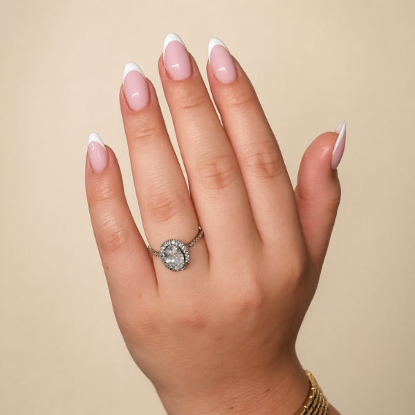white french tip nails