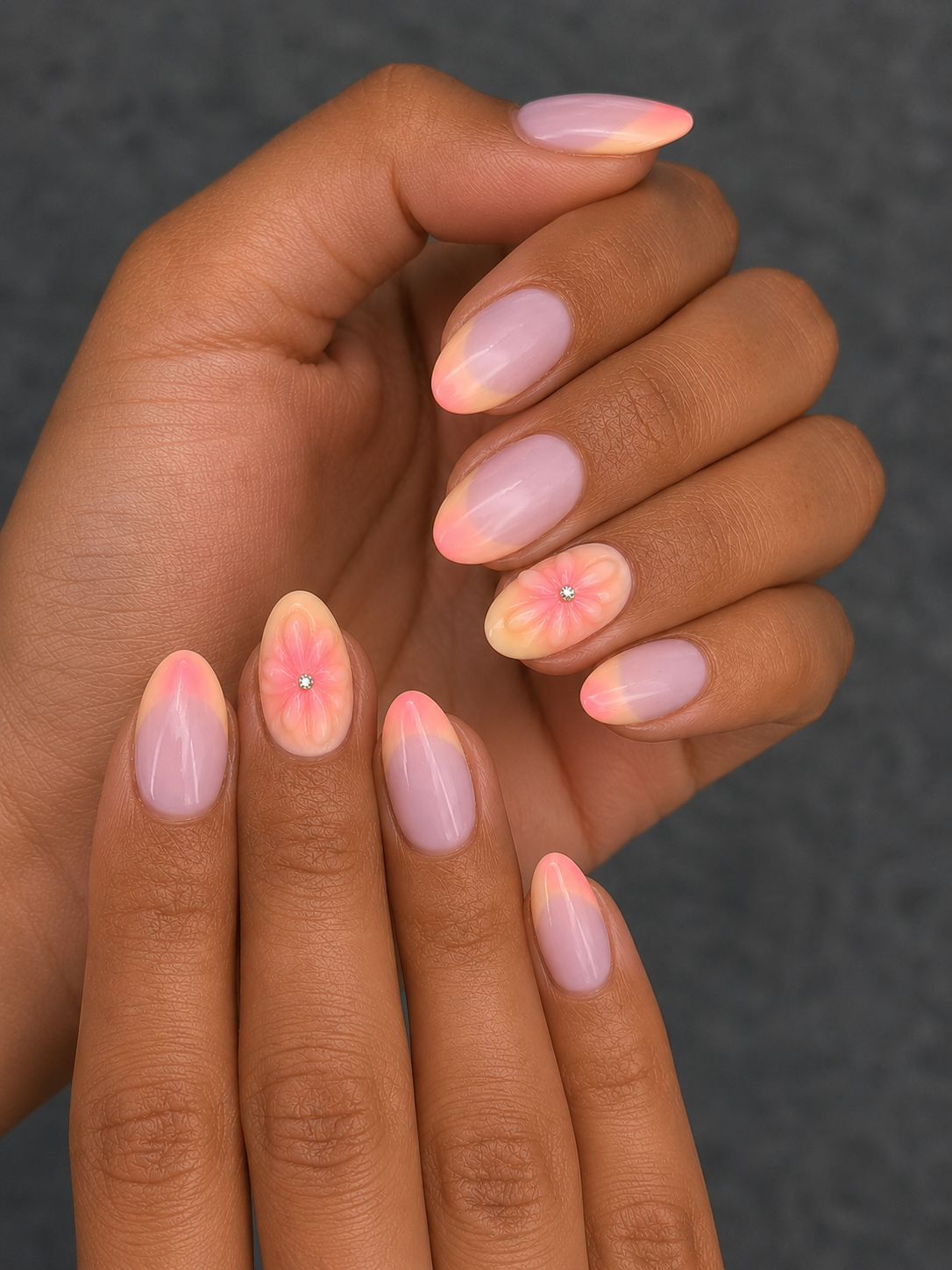 02 butter yellow ombre floral