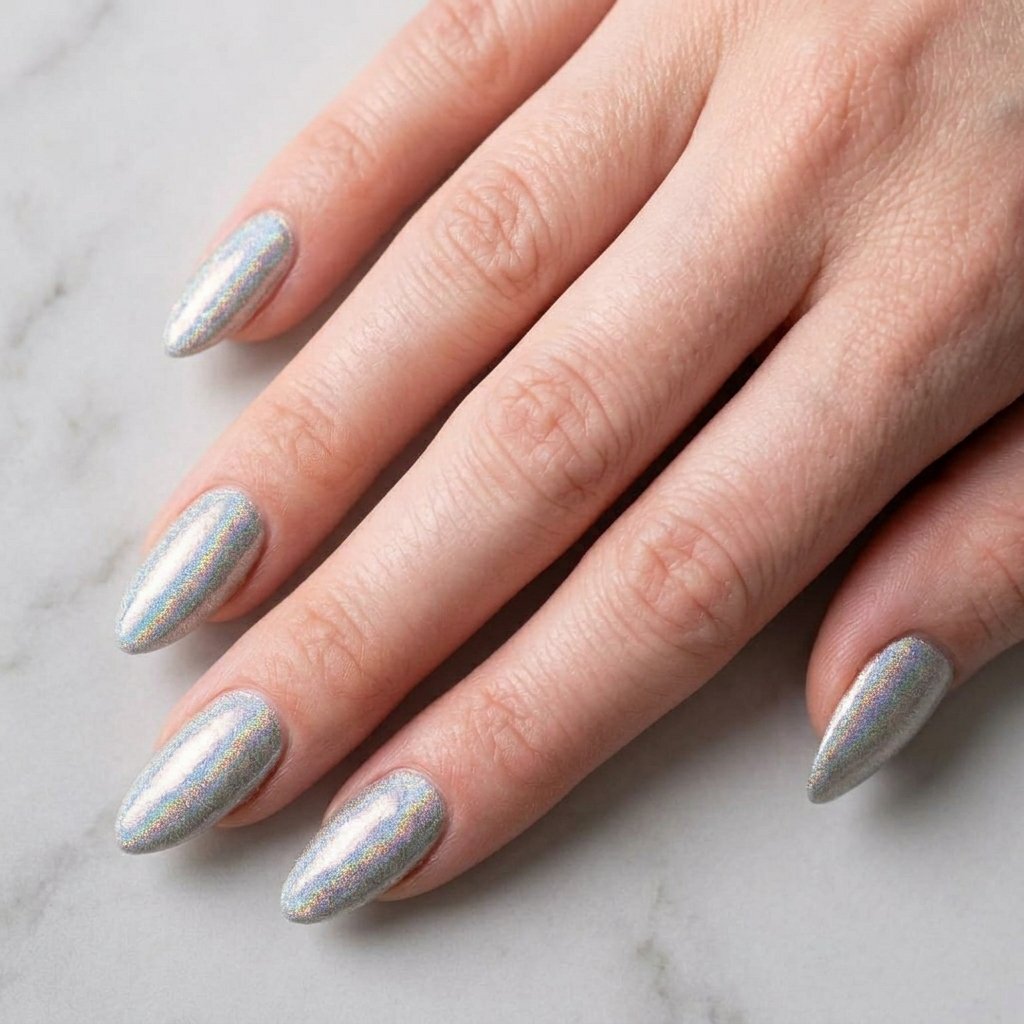 8 Holographic Nail Polish Looks That Shift Colors