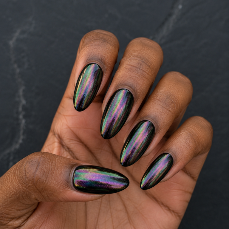 iridescent nails