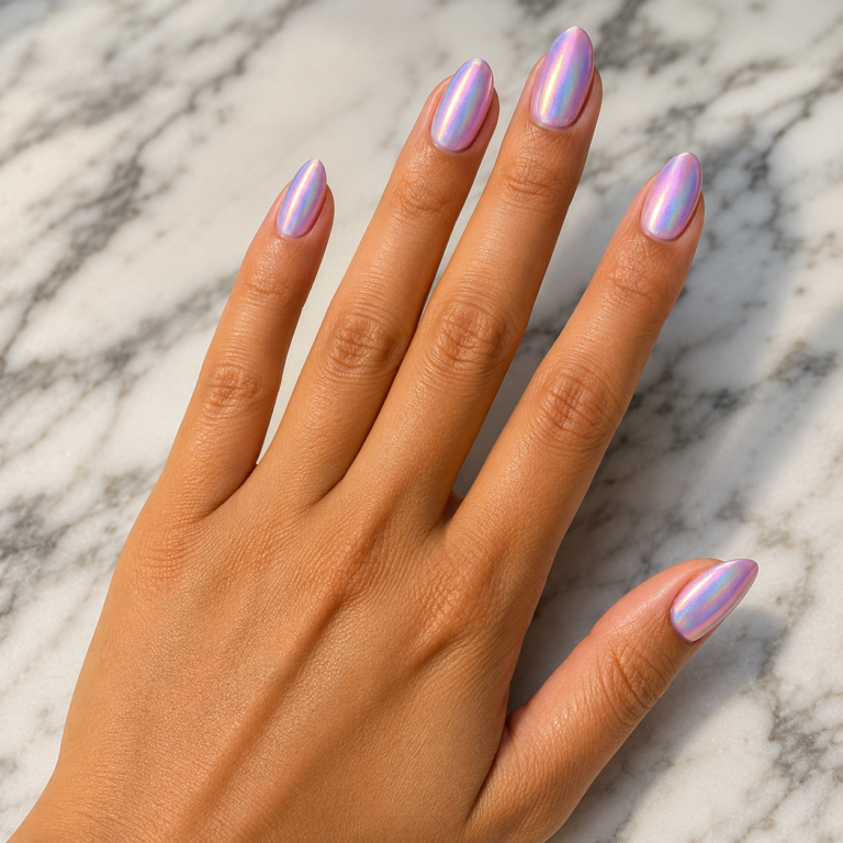 iridescent nails