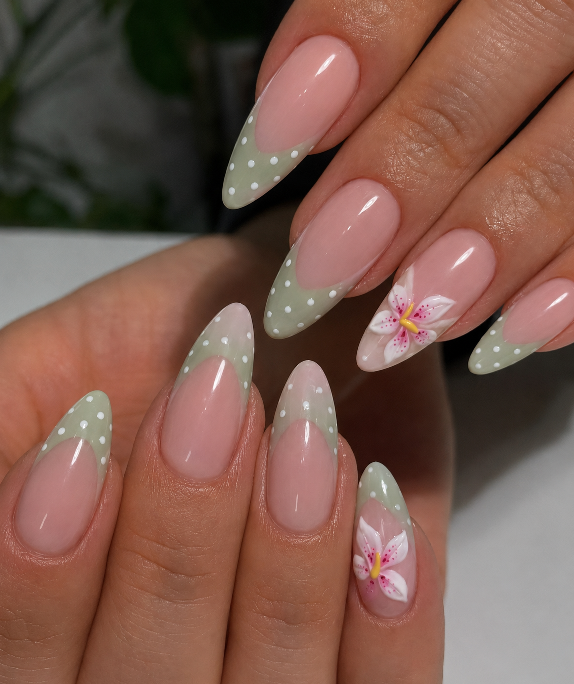 Matcha Latte Nails
