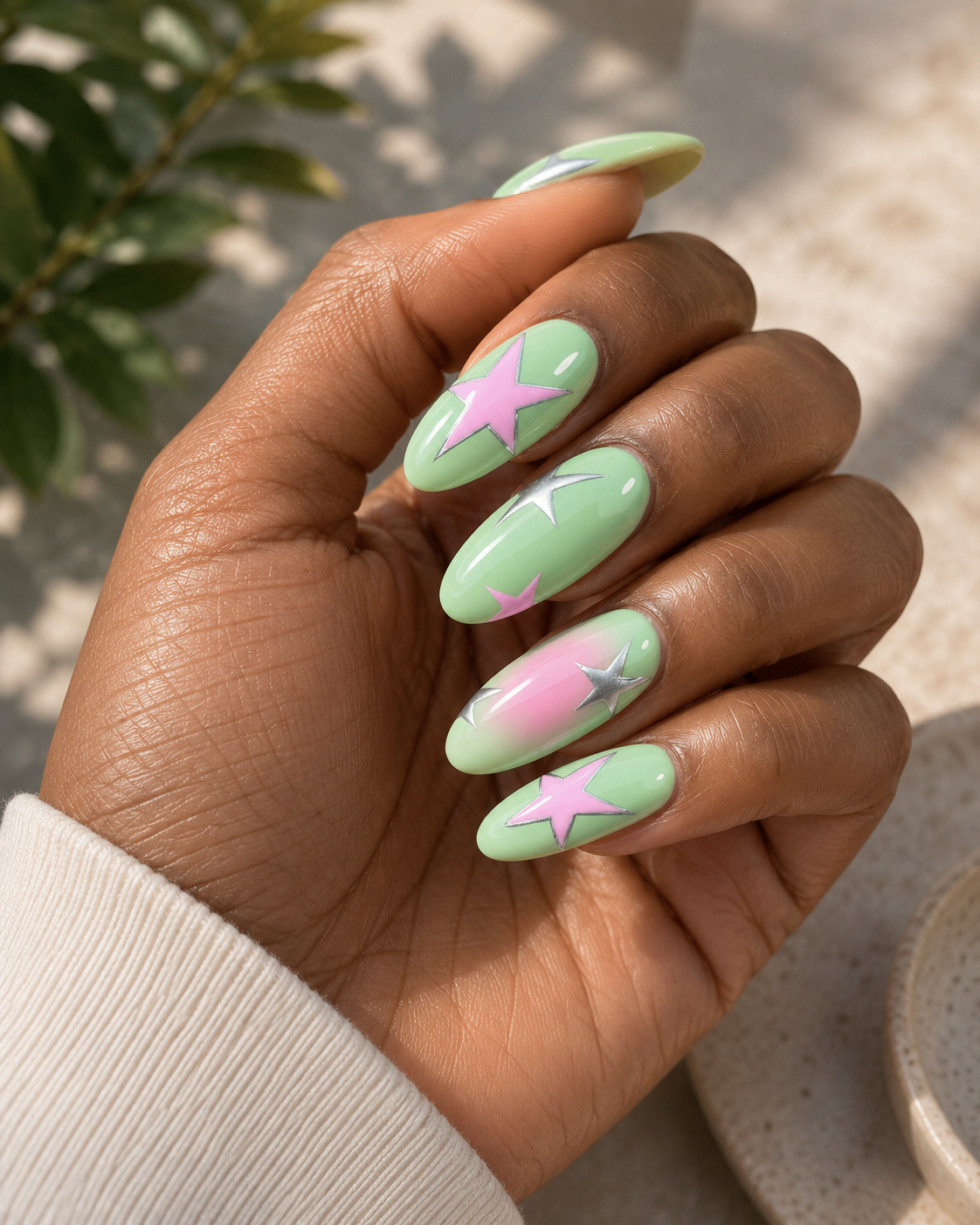 Matcha Latte Nails